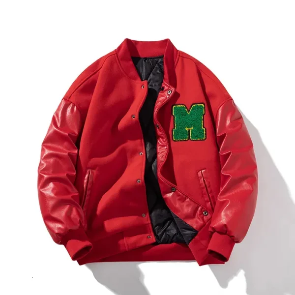 Bold Red Varsity Jacket