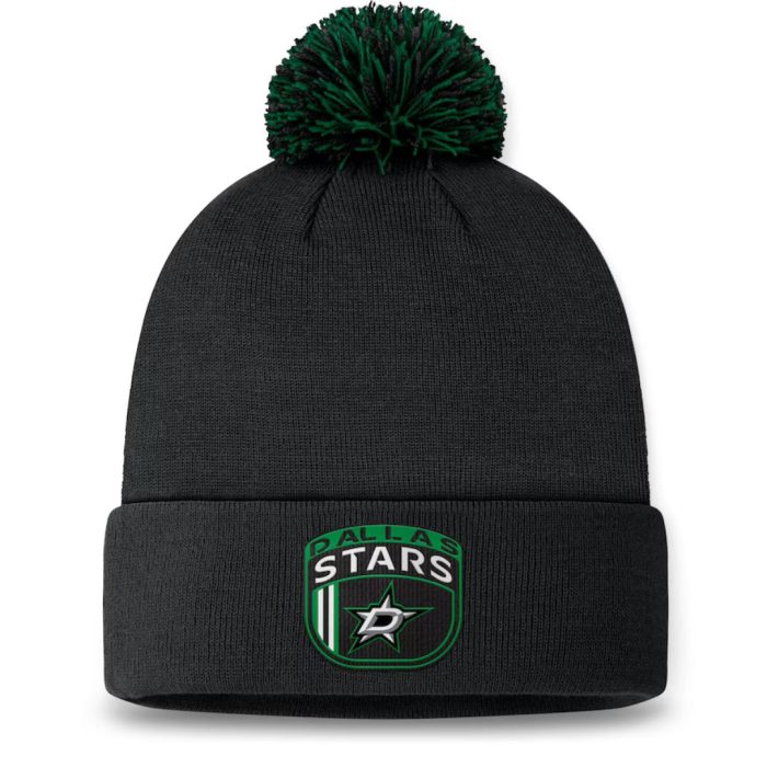 Dallas Stars Black Knit Beanie