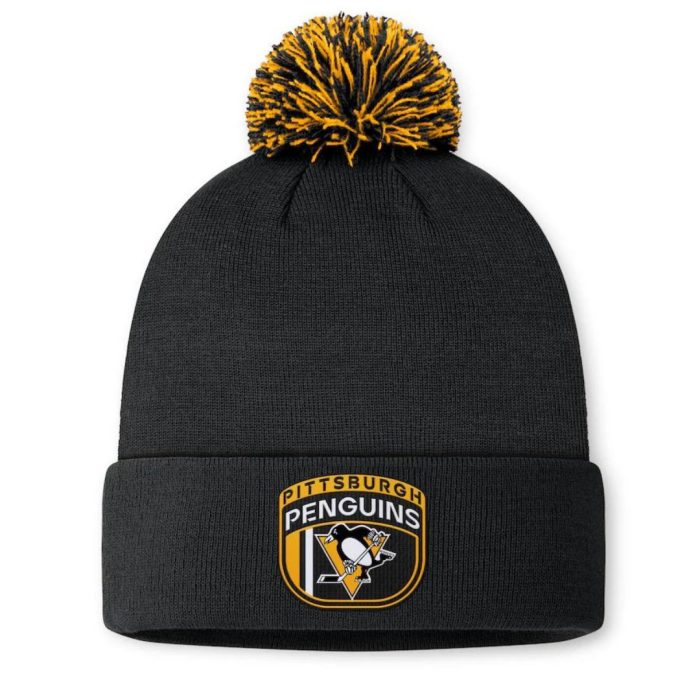 Pittsburgh Penguins Pom Knit Beanie